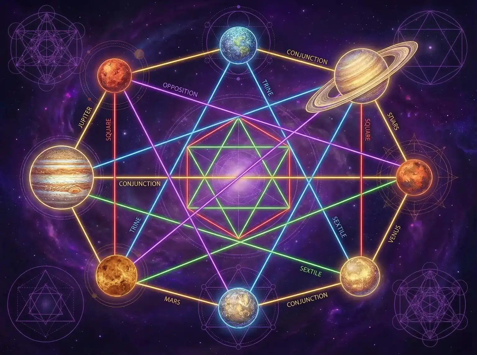 行星相位解读 - 欧美a片 | 占星学进阶